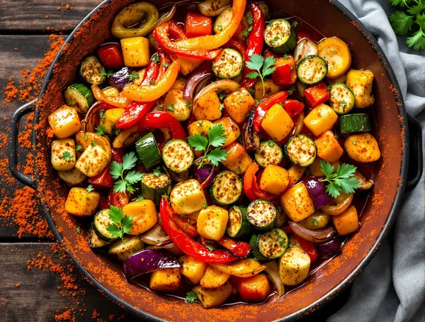 Amestec de legume balcanice cu boia