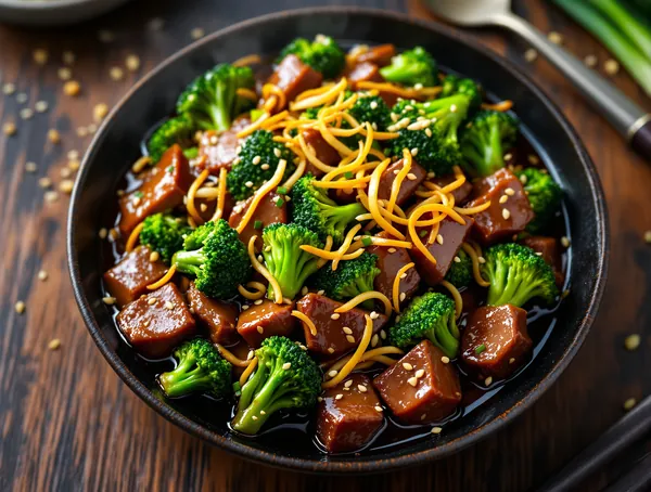 Beef Broccoli cu Sos de Stridii și Ghimbir