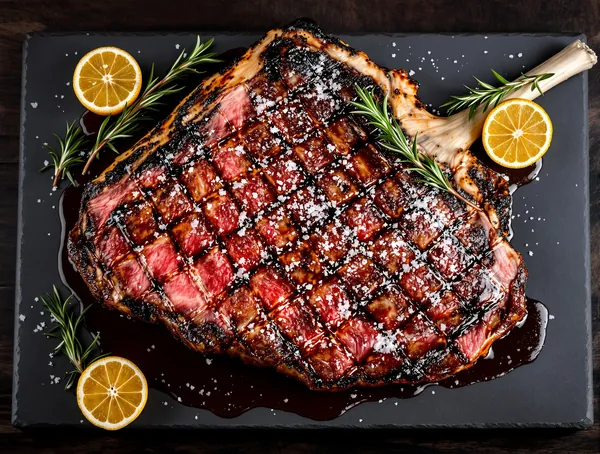 Bistecca alla Fiorentina cu sare și ulei