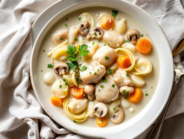 Blanquette de Veau cu Vițel și Smântână