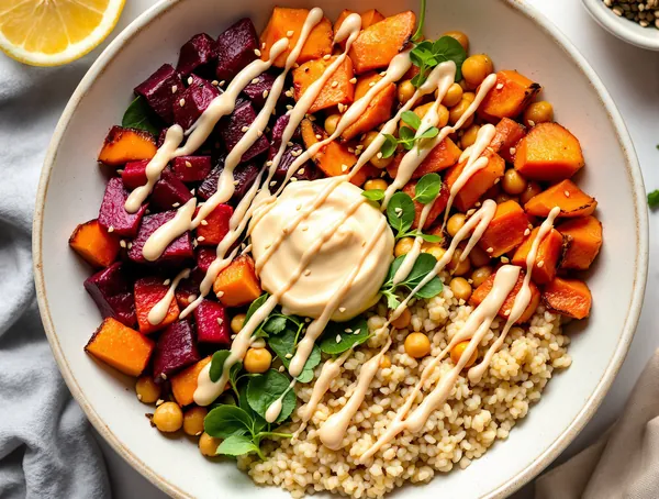 Buddha Bowl cu Quinoa și Legume Coapte