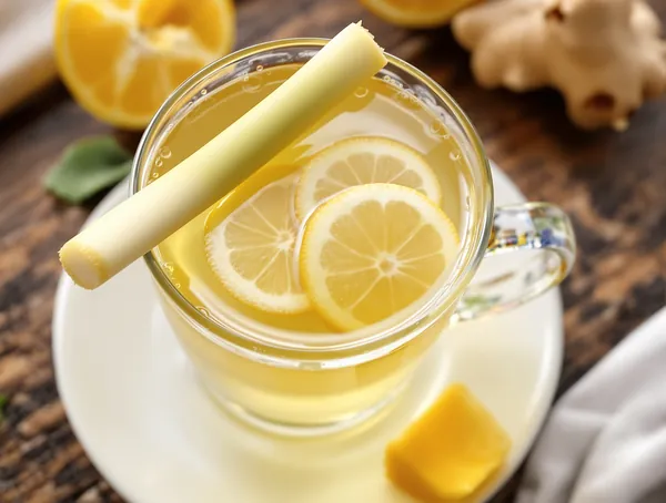 Ceai de lemongrass cu ghimbir și miere