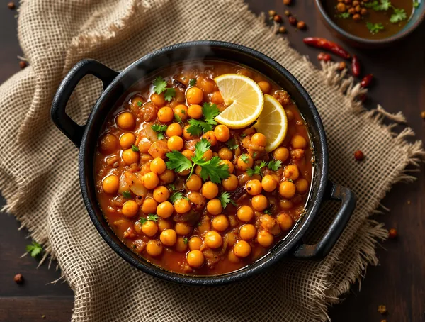 Chana masala cu naut și garam masala