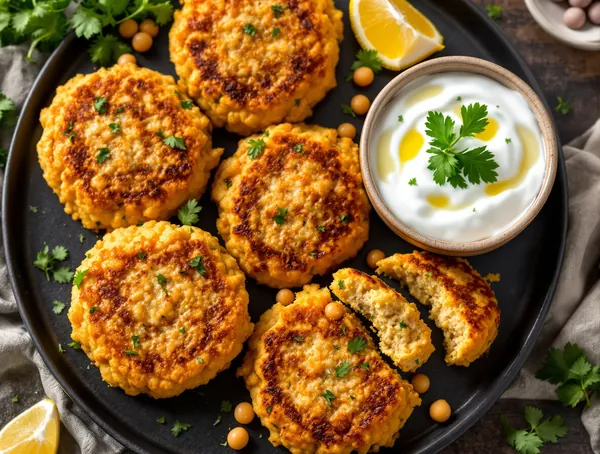 Chifteluțe vegetariene de naut cu coriandru