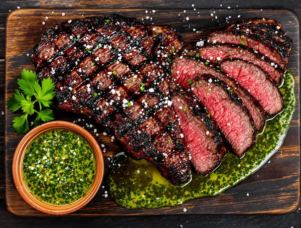 Churrasco argentinian cu chimichurri