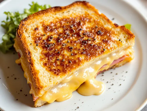 Croque Monsieur cu Béchamel și Emmental