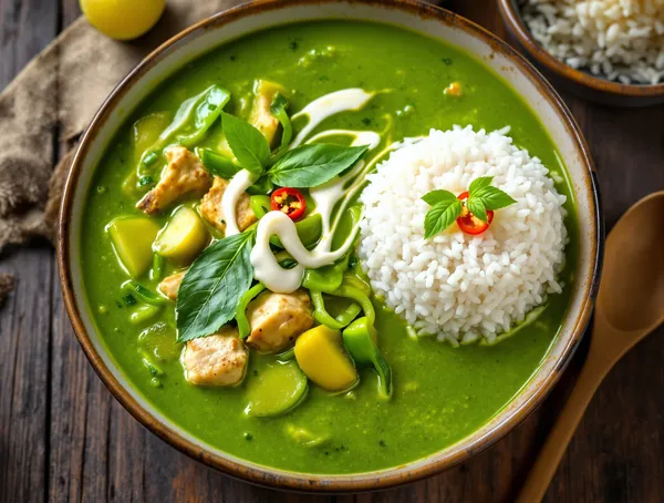 Curry Thailandez Verde de Pui