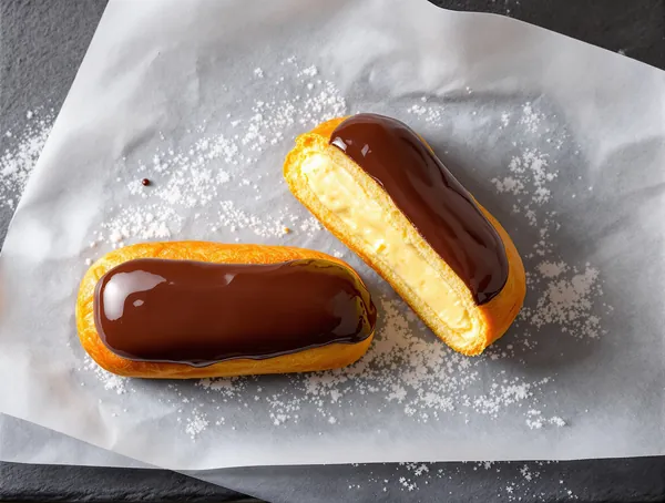 Ecler cu cremă de patiserie și fondant
