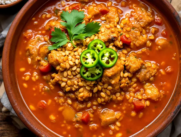 Egusi soup cu semințe de dovleac și pui