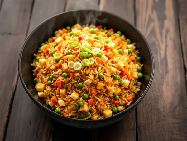 Fried Rice cu Legume și Ou