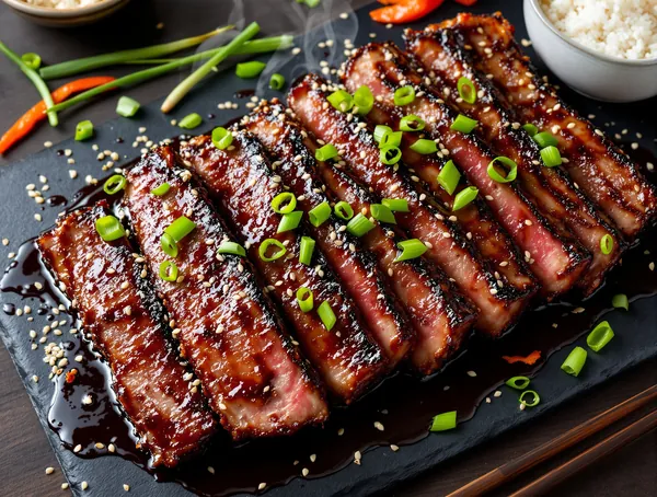 Galbi: Coaste de Vită Marinate Coreean