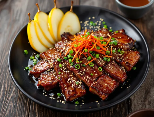 Galbi cu coaste de vită marinate coreean