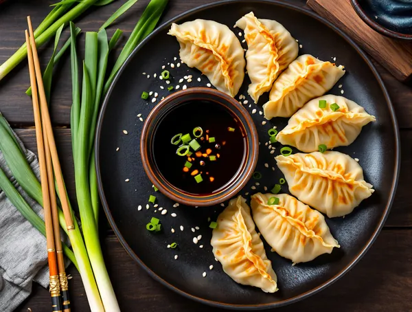 Gyoza cu porc tocat și varză