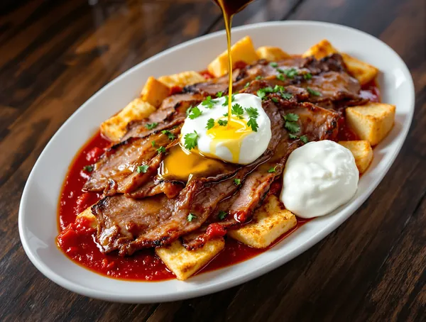 İskender Kebap cu Pâine și Unt Topit