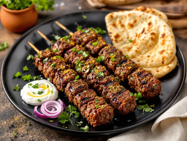 Kafta de vită cu coriandru și pătrunjel