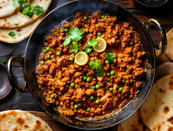 Keema Matar cu Carne Tocată și Mazăre
