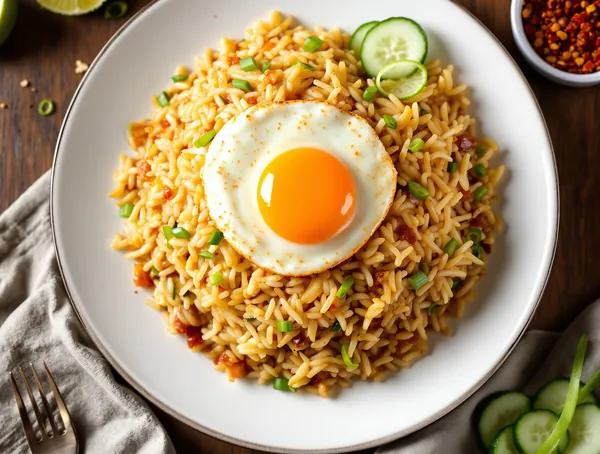 Khao Pad cu Orez Prăjit și Ou