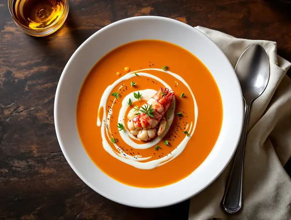 Lobster Bisque cu Cremă și Cognac