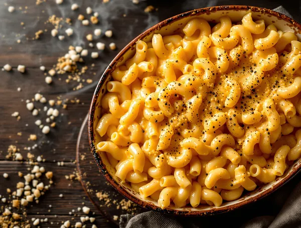 Mac and cheese cu gruyère și breadcrumbs