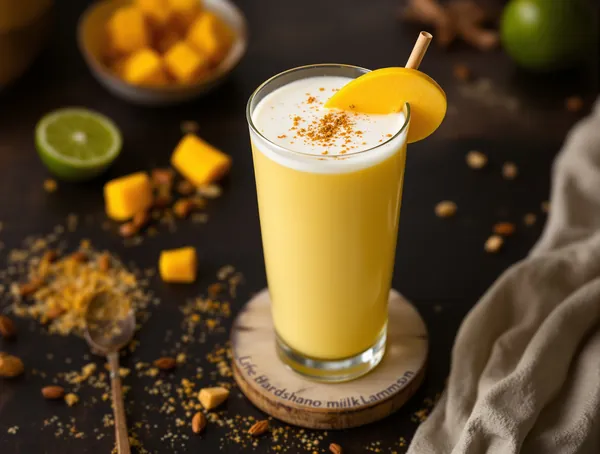 Mango Lassi de Post cu Lapte de Cocos și Cardamom