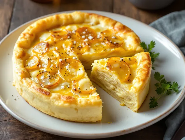 Omletă spaniolă cu cartofi și ceapă
