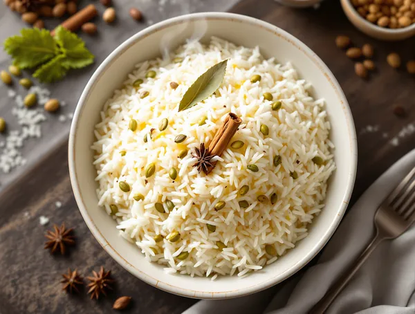 Orez basmati cu cardamom și cuișoare