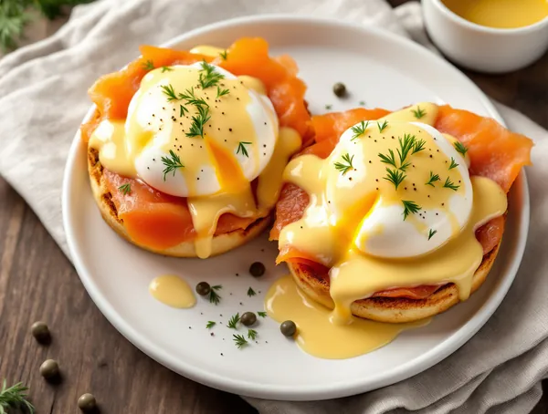 Ouă Benedict cu Somon Afumat