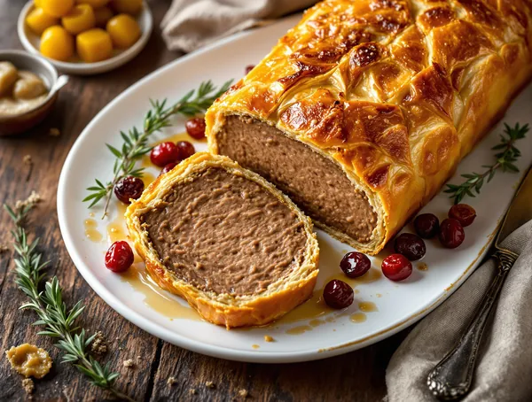 Pateu de ficat de pui în crustă de foietaj