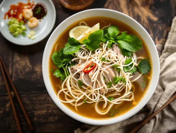 Pho vietnamez de pui