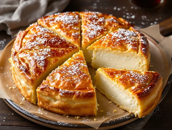 Plăcintă cu brânză dulce