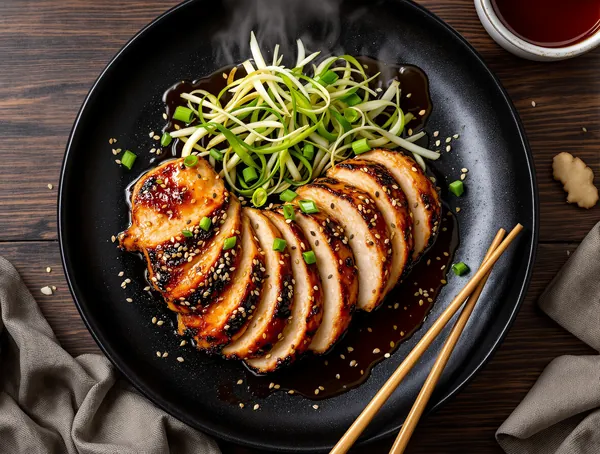 Pui teriyaki rapid la tigaie