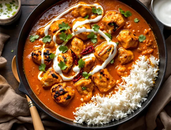 Pui tikka masala rapid cu iaurt