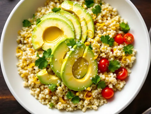 Quinoa cu avocado și lămâie verde