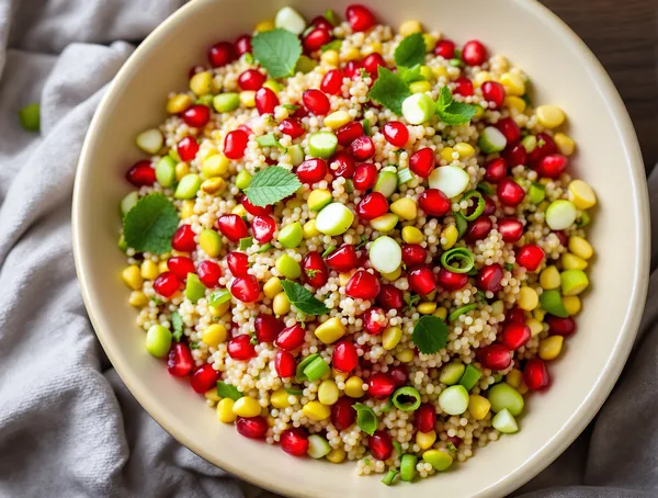 Quinoa cu rodie și fistic