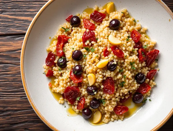 Quinoa cu roșii uscate și măsline kalamata