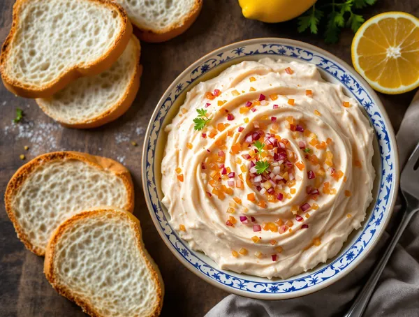 Salată de icre de crap cu ceapă roșie