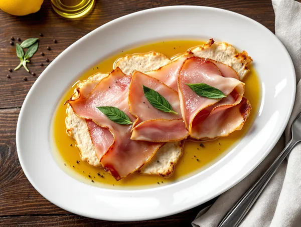 Saltimbocca alla Romana cu Vițel și Prosciutto