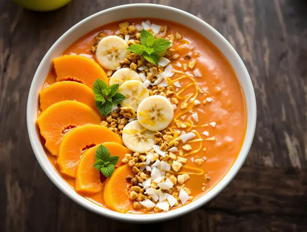 Smoothie Bowl cu Papaya și Lime
