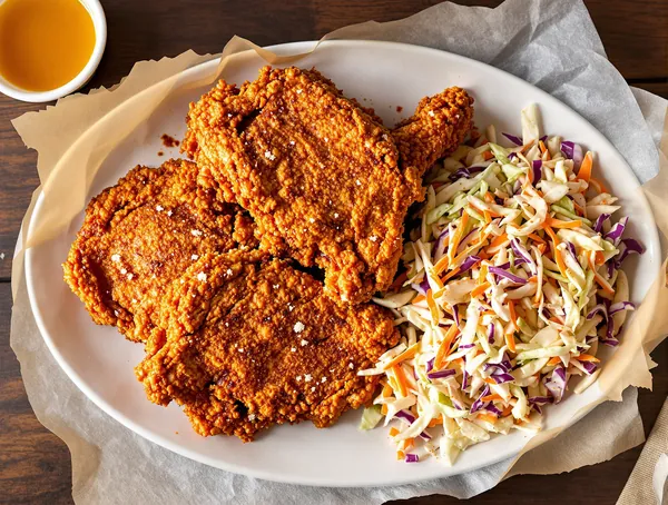 Southern Fried Chicken cu Coleslaw