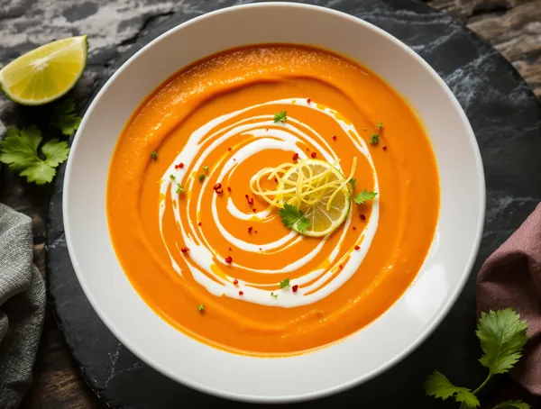 Supă de papaya cu lime și ghimbir