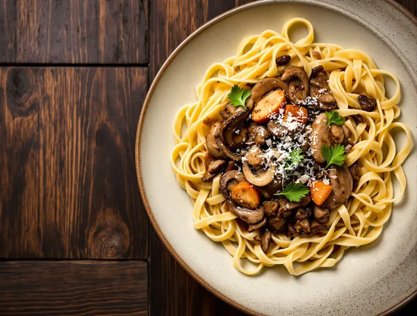 Tagliatelle cu ragù de fazan și ciuperci
