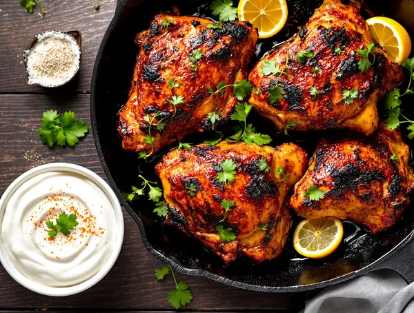 Tandoori Chicken cu Iogurt și Chimion