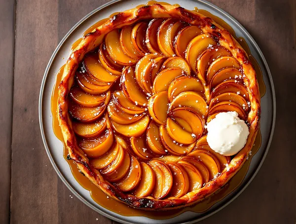 Tartă Tatin cu mere și caramel
