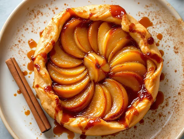 Tarte tatin de mere cu aluat de post