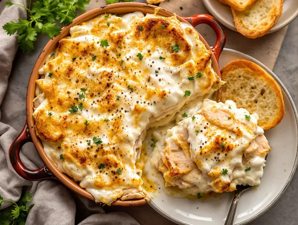 Tiramisù di pollo cu pui și mascarpone
