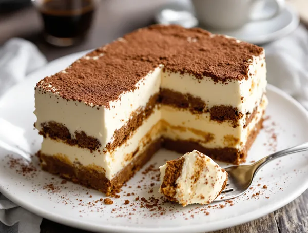 Tort Tiramisu cu Ladyfingers și Mascarpone