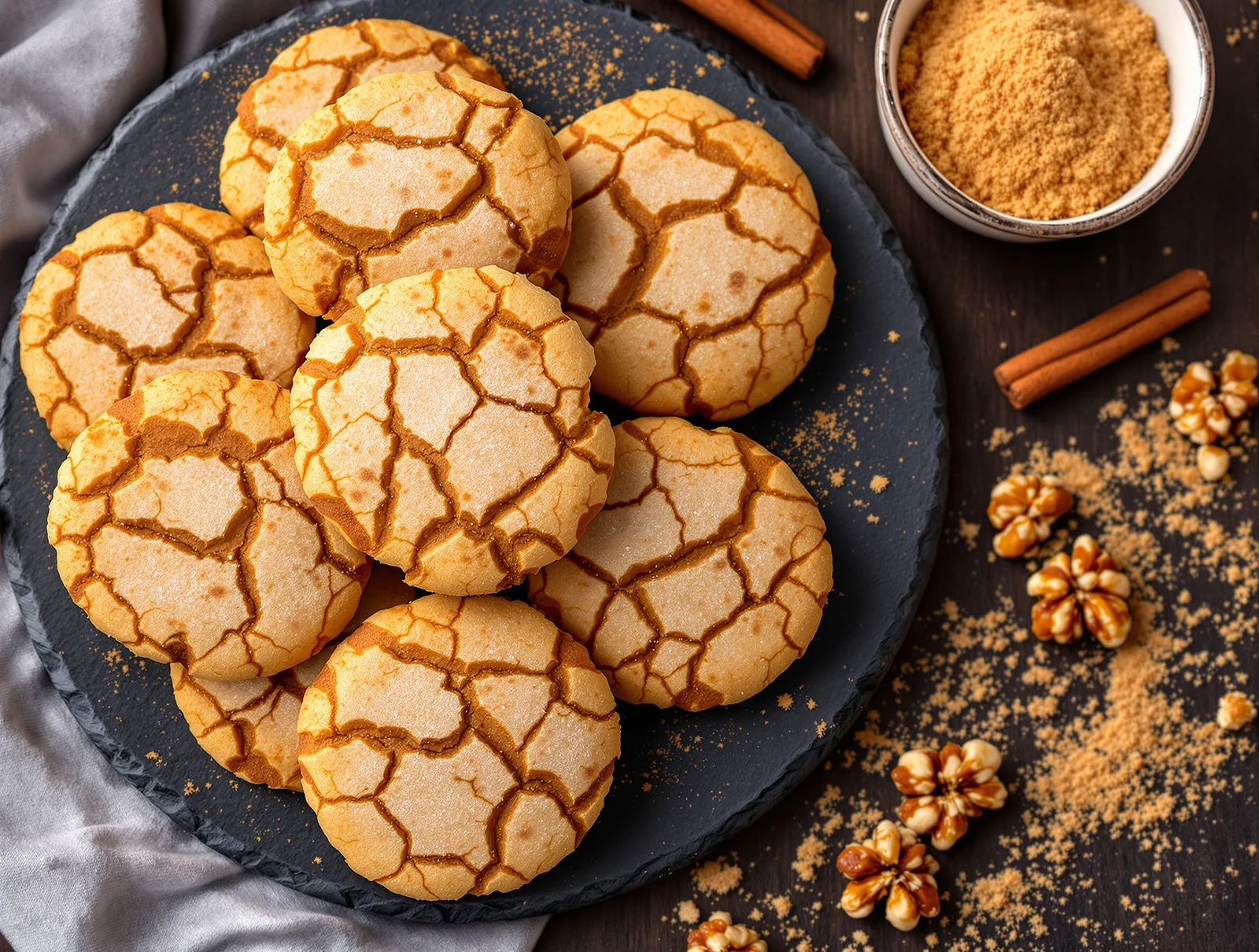 Cookies cu nucă și scorțișoară